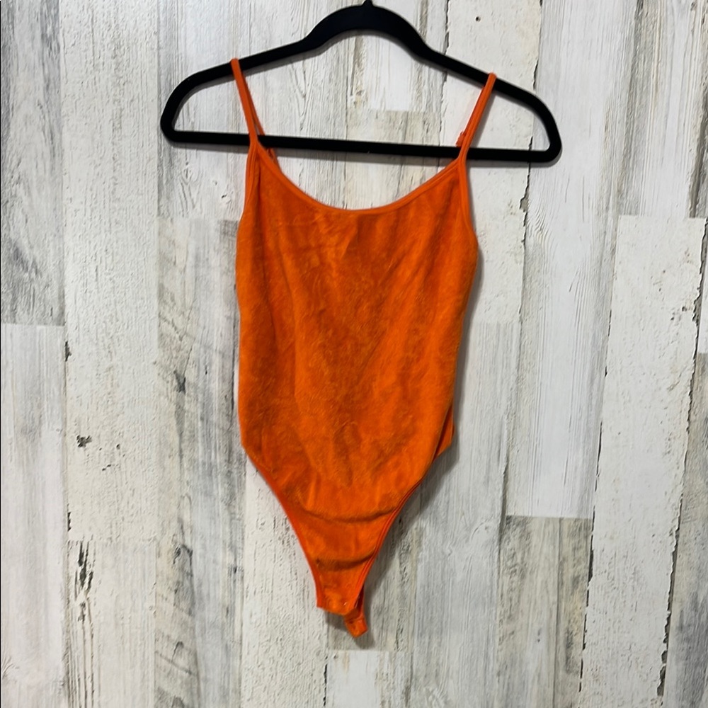 Forever 21 Bright Orange Top - Picture 1 of 6